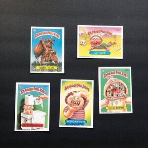 Garbage Pail Kids Trading Cards 1986 Lot of 5